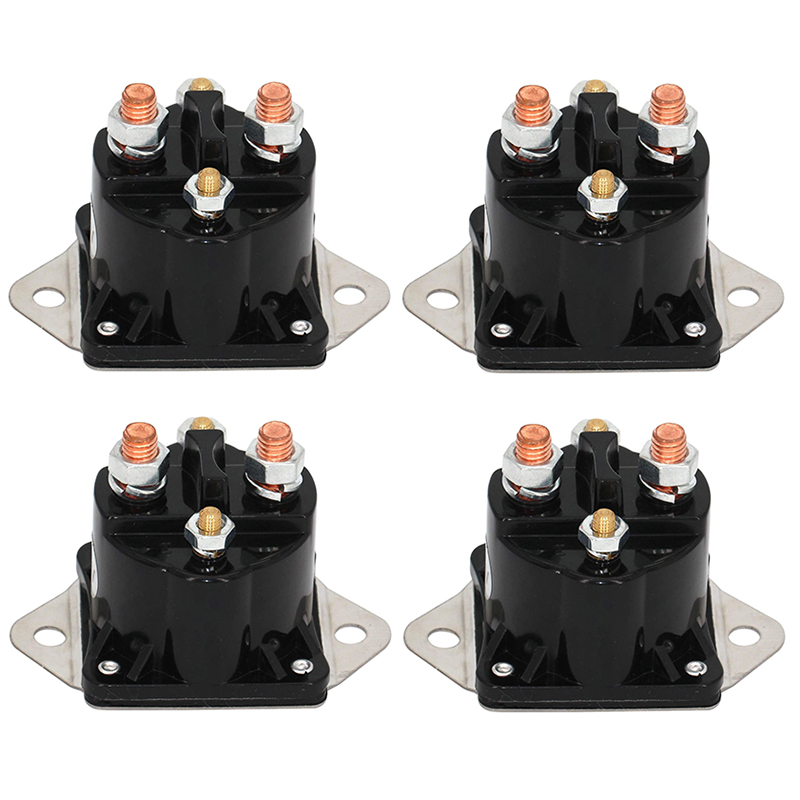 4 PCS 12 Volt Solenoid Relay 28396 15-487 Untuk Warn Winch Heavy Duty M6000 M8000 M8000S XD9000 XD9000I 8000 10000 12000