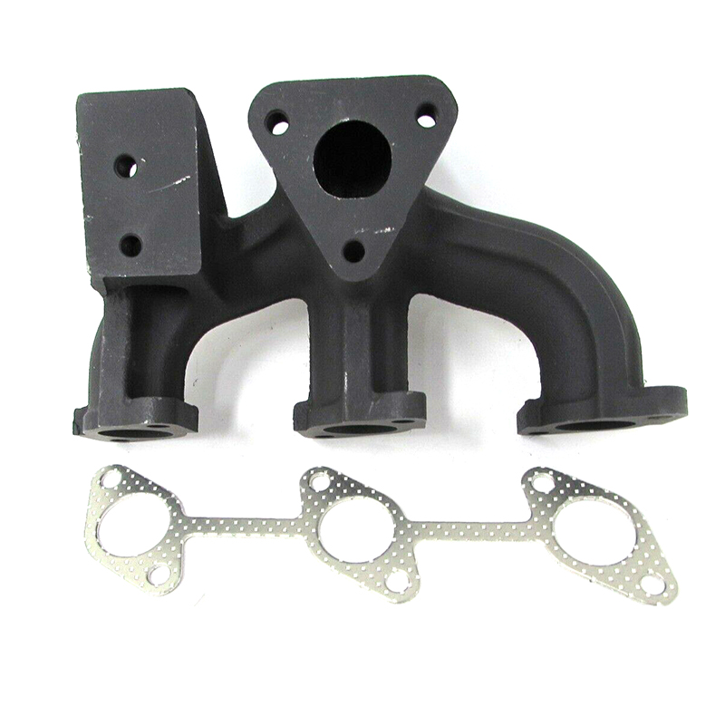 Manifold knalpot dengan gasket 1E038-12312 1E038-12310 untuk mesin Kubota D905 D1105