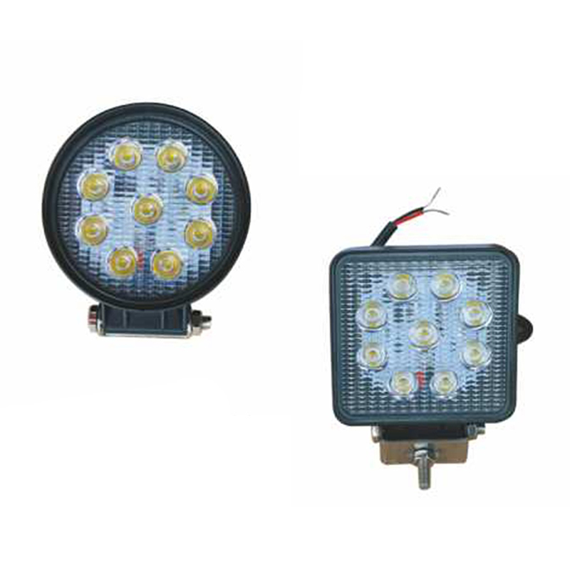 Lampu Kerja Lampu LED Umum 9-30V 27W 9 Manik-manik 4 Inch Repiten untuk Mobil