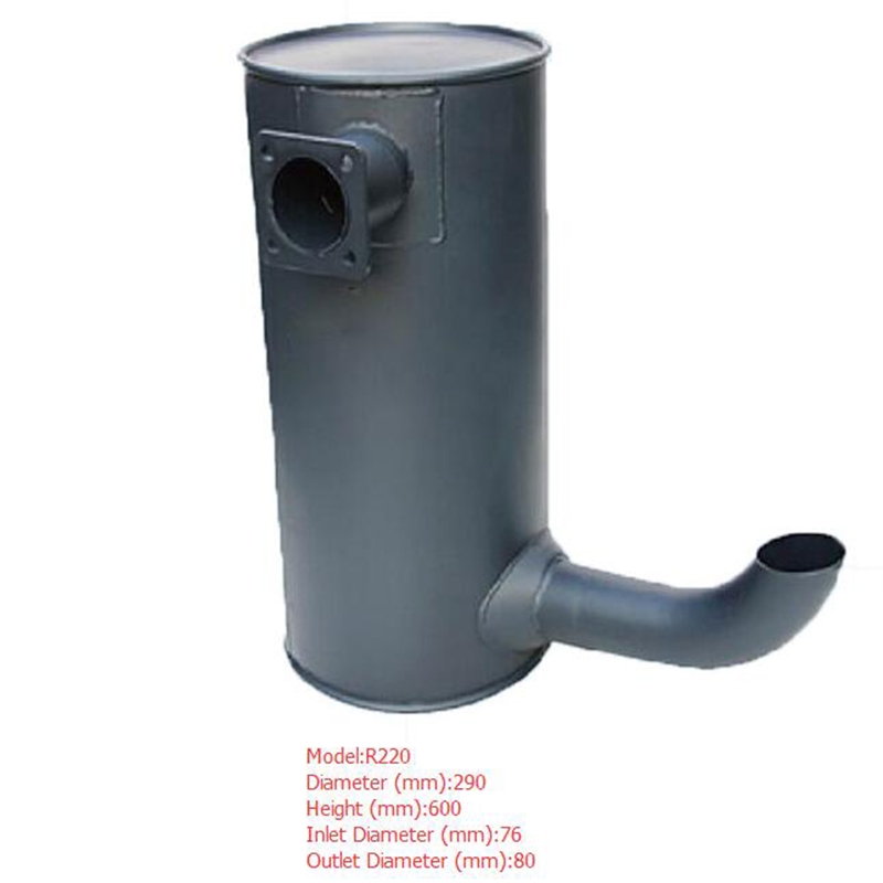Peredam Muffler untuk Hyundai Excavator R220