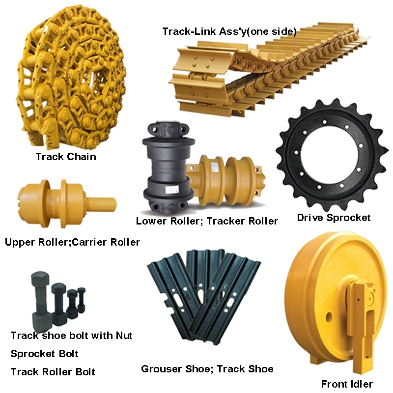 Bagian Undercarriage untuk Caterpillar Cat E307B Excavator