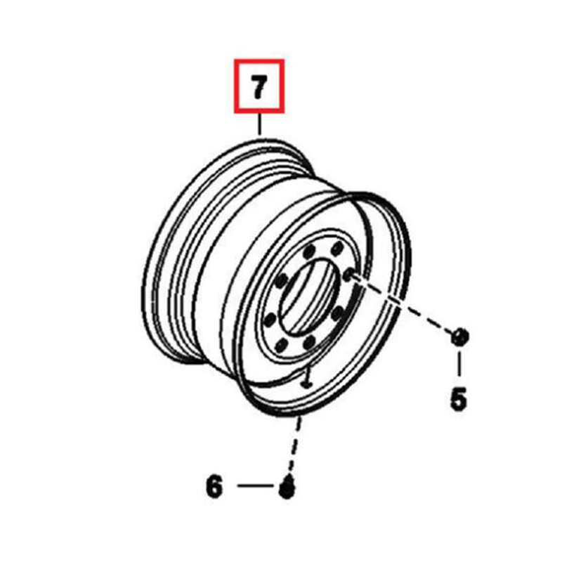 Hub Roda 6730775 untuk Bobcat S130 Skid Steer Loader